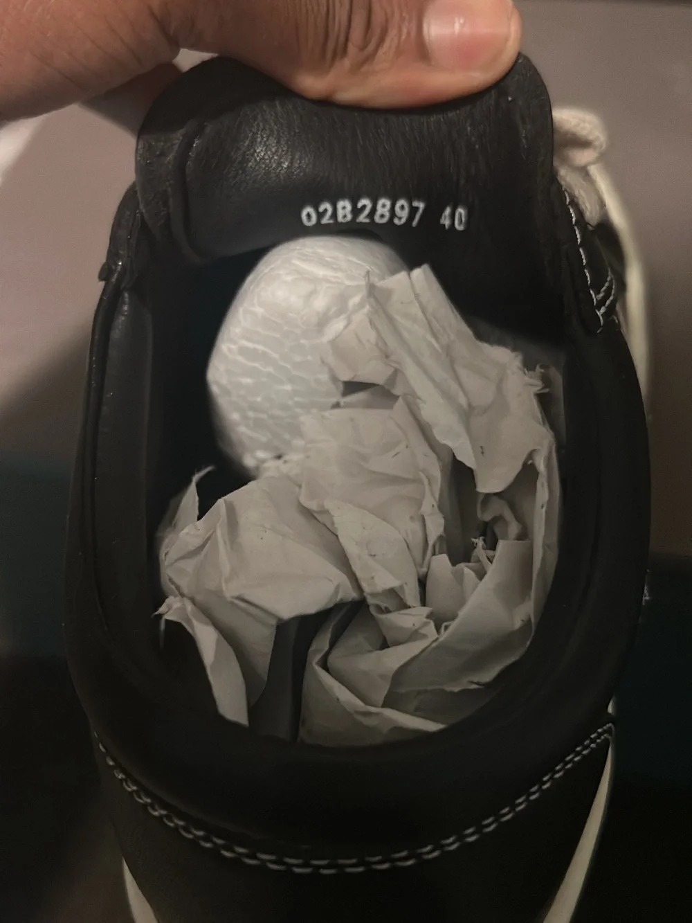 Rick Owens Black and White Low-Top Sneakers